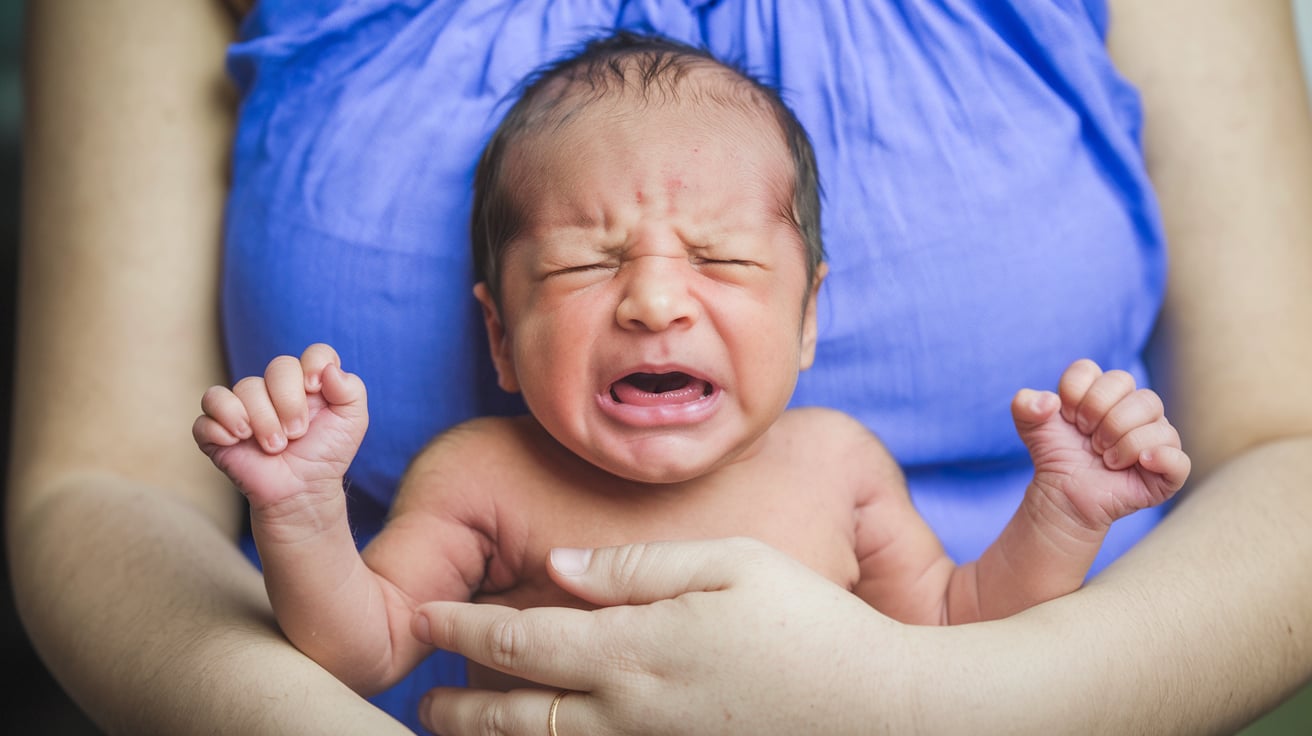 جیغ زدن نوزاد