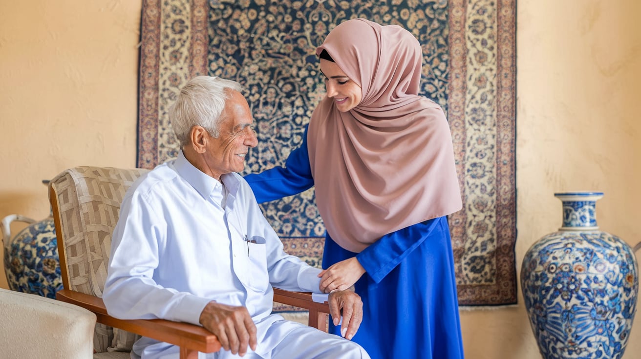 پرستار خانم یا آقا برای سالمند